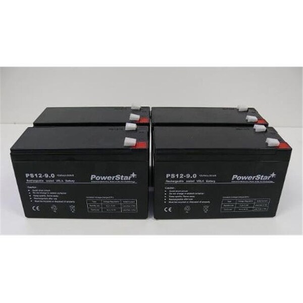 Powerstar PowerStar PS12-9-4Pack470 12V 9Ah Battery 4 Razor Mod Pocket Rocket - Pack of 4 - 2 Years Warranty PS12-9-4Pack470 - main